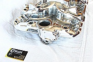 Edelbrock Aluminum V8 Engine Intake Manifold AFTER Chrome-Like Metal Polishing and Buffing Services