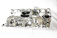 Edelbrock Aluminum V8 Intake Manifold AFTER Chrome-Like Metal Polishing and Buffing Services / Restoration Services 