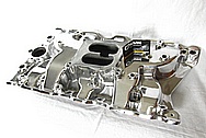 Edelbrock Aluminum V8 Intake Manifold AFTER Chrome-Like Metal Polishing and Buffing Services / Restoration Services 