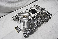 Rough Cast Aluminum V8 Intake Manifold AFTER Chrome-Like Metal Polishing and Buffing Services / Restoration Services 