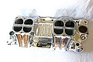 Weiand Aluminum Intake Manifold AFTER Chrome-Like Metal Polishing and Buffing Services / Restoration Services