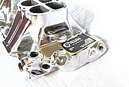 Weiand Aluminum Intake Manifold AFTER Chrome-Like Metal Polishing and Buffing Services / Restoration Services