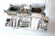 Weiand Aluminum Intake Manifold AFTER Chrome-Like Metal Polishing and Buffing Services / Restoration Services