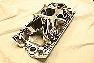 Chevy Nova V8 Aluminum Intake Manifold AFTER Chrome-Like Metal Polishing and Buffing Services