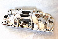 Chevy Aluminum Intake Manifold AFTER Chrome-Like Metal Polishing and Buffing Services / Restoration Services