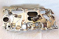 Chevy Aluminum Intake Manifold AFTER Chrome-Like Metal Polishing and Buffing Services / Restoration Services