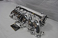 Toyota Supra 2JZ-GTE Aluminum Intake Manifold AFTER Chrome-Like Metal Polishing and Buffing Services / Restoration Services