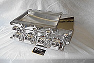 V8 Engine Aluminum Blower Intake Manifold AFTER Chrome-Like Metal Polishing and Buffing Services / Restoration Services