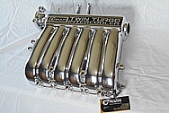 Mitsubishi 3000GT Aluminum Upper Intake Manifold AFTER Chrome-Like Metal Polishing and Buffing Services