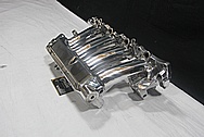 Aluminum 4 Cylinder Upper Intake Manifold AFTER Chrome-Like Metal Polishing and Buffing Services / Restoration Services 