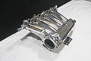 Aluminum 4 Cylinder Upper Intake Manifold AFTER Chrome-Like Metal Polishing and Buffing Services / Restoration Services 