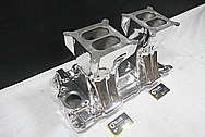 Weiand Aluminum Tunnel Ram Intake Manifold AFTER Chrome-Like Metal Polishing and Buffing Services / Restoration Services 