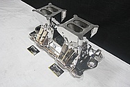 Weiand Aluminum Tunnel Ram Intake Manifold AFTER Chrome-Like Metal Polishing and Buffing Services / Restoration Services 