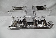 Weiand Aluminum Intake Manifold AFTER Chrome-Like Metal Polishing and Buffing Services / Restoration Services 