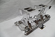 Weiand Aluminum Intake Manifold AFTER Chrome-Like Metal Polishing and Buffing Services / Restoration Services 