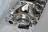 Aluminum V8 Engine Intake Manifold AFTER Chrome-Like Metal Polishing and Buffing Services / Restoration Services 