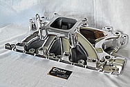 Aluminum V8 Engine Intake Manifold AFTER Chrome-Like Metal Polishing and Buffing Services / Restoration Services 