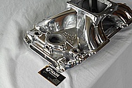 Edelbrock Vicotor Aluminum Intake Manifold AFTER Chrome-Like Metal Polishing and Buffing Services / Restoration Services 