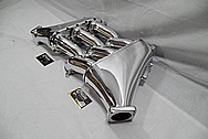 2010 Nissan GTR Japan Aluminum Mines Surge Tank / Intake Manifold AFTER Chrome-Like Metal Polishing and Buffing Services / Restoration Services