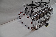 Aluminum Supercharger / Blower Intake Manifold AFTER Chrome-Like Metal Polishing and Buffing Services / Restoration Services 