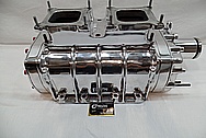 Aluminum Supercharger / Blower Intake Manifold AFTER Chrome-Like Metal Polishing and Buffing Services / Restoration Services 