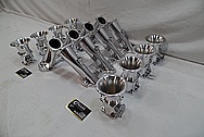 Aluminum Intake Manifold / Throttle Bodies / Horns AFTER Chrome-Like Metal Polishing and Buffing Services / Restoration Services