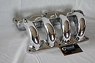 Aluminum, Rough Cast Intake Manifold AFTER Chrome-Like Metal Polishing and Buffing Services / Restoration Services