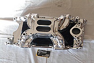 Aluminum, V8 Engine Intake Manifold AFTER Chrome-Like Metal Polishing and Buffing Services / Restoration Services