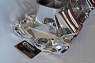 Aluminum, Rough Cast V8 Engine Intake Manifold AFTER Chrome-Like Metal Polishing and Buffing Services / Restoration Services