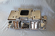 Aluminum, Rough Cast V8 Engine Intake Manifold AFTER Chrome-Like Metal Polishing and Buffing Services / Restoration Services