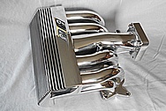 Ford Mustang Aluminum Rough Cast V8 Engine Intake Manifold AFTER Chrome-Like Metal Polishing and Buffing Services / Restoration Services