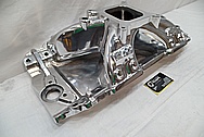 Chevrolet Aluminum V8 Engine Intake Manifold AFTER Chrome-Like Metal Polishing and Buffing Services / Restoration Services