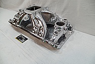 Chevrolet Aluminum V8 Engine Intake Manifold AFTER Chrome-Like Metal Polishing and Buffing Services / Restoration Services