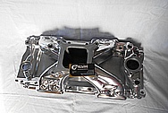 Chevrolet Aluminum V8 Engine Intake Manifold AFTER Chrome-Like Metal Polishing and Buffing Services / Restoration Services