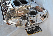 Aluminum V8 Engine Intake Manifold AFTER Chrome-Like Metal Polishing and Buffing Services / Restoration Services