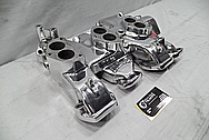 Edelbrock Aluminum V8 Engine Intake Manifold AFTER Chrome-Like Metal Polishing and Buffing Services / Restoration Services