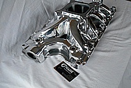 Edelbrock Victor Jr Aluminum V8 Engine Intake Manifold AFTER Chrome-Like Metal Polishing and Buffing Services / Restoration Services