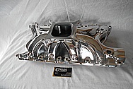 Edelbrock Victor Jr Aluminum V8 Engine Intake Manifold AFTER Chrome-Like Metal Polishing and Buffing Services / Restoration Services