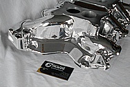 Aluminum V8 Engine Intake Manifold AFTER Chrome-Like Metal Polishing and Buffing Services / Restoration Services