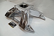 Aluminum V8 Engine Intake Manifold AFTER Chrome-Like Metal Polishing and Buffing Services / Restoration Services