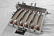 Mitsubishi 3000 GT Twin Turbo Aluminum Upper Intake Manifold AFTER Chrome-Like Metal Polishing and Buffing Services / Restoration Services