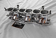 Mitsubishi 3000 GT Twin Turbo Aluminum Lower Intake Manifold AFTER Chrome-Like Metal Polishing and Buffing Services / Restoration Services