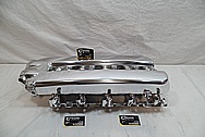 Aluminum V8 Intake Manifold AFTER Chrome-Like Metal Polishing and Buffing Services / Restoration Services and Custom Painting Services 