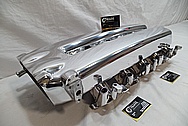 Aluminum V8 Intake Manifold AFTER Chrome-Like Metal Polishing and Buffing Services / Restoration Services and Custom Painting Services 