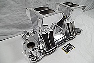 Aluminum V8 Intake Manifold AFTER Chrome-Like Metal Polishing and Buffing Services / Restoration Services and Custom Painting Services 