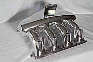 4 Cylinder Aluminum Intake Manifold AFTER Chrome-Like Metal Polishing and Buffing Services / Restoration Services