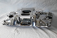 6 Cylinder Aluminum Intake Manifold AFTER Chrome-Like Metal Polishing and Buffing Services / Restoration Services