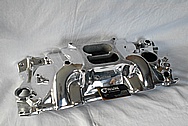 6 Cylinder Aluminum Intake Manifold AFTER Chrome-Like Metal Polishing and Buffing Services / Restoration Services