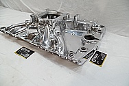 Aluminum Intake Manifold BEFORE Chrome-Like Metal Polishing and Buffing Services / Restoration Services