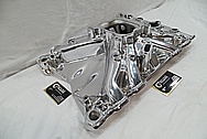 Aluminum Intake Manifold BEFORE Chrome-Like Metal Polishing and Buffing Services / Restoration Services